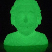 3D Printing-Albert Einstein Bust-PLA Filament Glow in the Dark